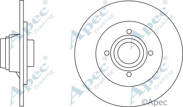 APEC BRAKING Тормозной диск DSK2813